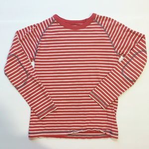 MINI BODEN Red Stripe Long Sleeve w/elbow detail